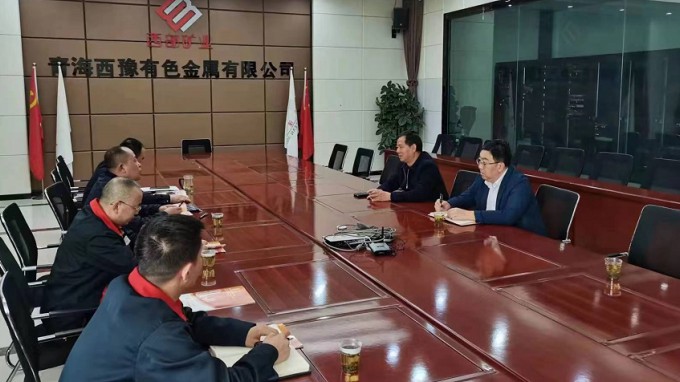 甘肅省建設(shè)監(jiān)理有限責(zé)任公司黨委書(shū)記、董事長(zhǎng)魏和中一行赴西部礦業(yè)青海西豫有色金屬有限公司進(jìn)行合作洽談